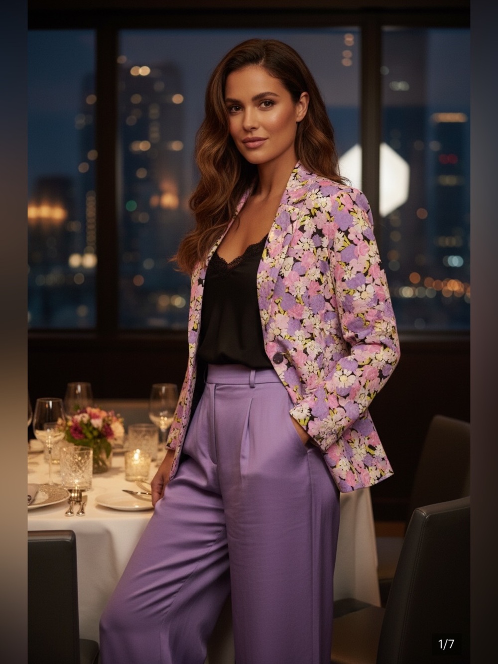 Cras Copenhagen|  Maggie Floral Blazer Pearl Heart Buttons | EU 36/38 Med Lg|EUC - Picture 3 of 10